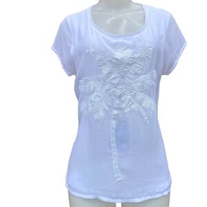 Olsen Europe White Sequence Top